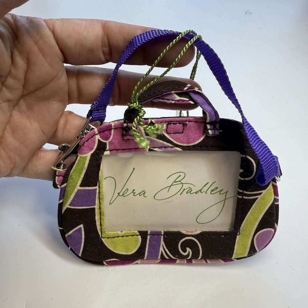 Vera Bradley Luggage Tag Purple Punch New - Picture 2 of 6